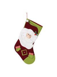 Bota Papai Noel verde e marrom 55 cm multicor UNIQUE