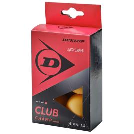 Dunlop 40+ Club Champ Table Tennis Balls Dourado 6 Balls