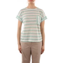 Iblues  T-Shirt mangas curtas MAFALDA  Verde Disponível em tamanho para senhora. EU S,EU XL.Mulher > Roupas > Camiseta