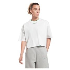Reebok Identity Short Sleeve T-shirt Branco L Mulher