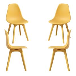 Presentes Miguel - Pack 4 Cadeiras Kelen Suprym - Amarelo
