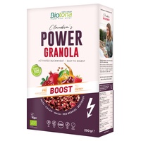 Power granola boost muesli 250 g (Cereja - Cacau - Maca peruana - Coco - Framboesa - Maçã) - Biotona