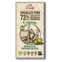 Chocolate amargo 73% com azeite 100 g (Baunilha - Cacau) - Chocolates Sole