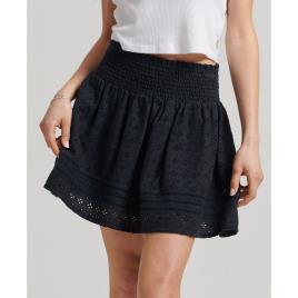 Superdry Vintage Lace Mini Skirt Preto 2XS Mulher