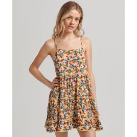 Superdry Vintage Mini Beach Cami Dress Colorido XS Mulher