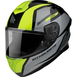 Mt Helmets Targo Pro Sound Full Face Helmet Amarelo,Cinzento 2XL