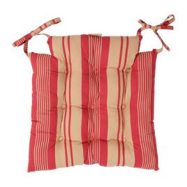 Almofada de cadeira MARGOT  Vermelho Disponível em tamanho para senhora. 40x40 cm.Casa >Almofada de cadeira