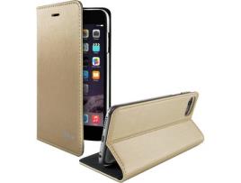 Capa iPhone 6, 6s, 7, 8  Book Dourado