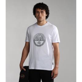 Napapijri S-bollo 1 Short Sleeve T-shirt Branco S Homem