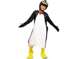 Fato Unisexo DISFRAZZES Pinguim Para Criança (Tam: 7 a 9 anos)