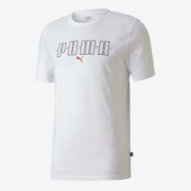 T-shirt Puma Brand - Branco - T-shirt Homem tamanho XL