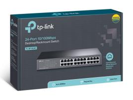 TP-Link - Switch de Mesa Fast Ethernet de 24 Portas TL-SF1024D