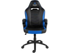 Cadeira Gaming ALPHA GAMER Kappa (Até 150 kg - Elevador a Gás Classe 4 - Preto e Azul)