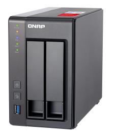NAS QNAP TS-251+ - 2 baias - SATA 6Gb/s - RAID   0, 1, JBOD - RAM 2 GB - Gigabit Ethernet