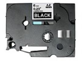 Compatible Brother TZe315 cinta laminada de etiquetas - Texto blanco sobre fondo negro - Ancho 6mm x 8 metros