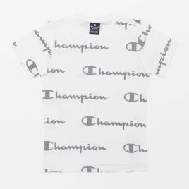 T-shirt Champion Multilogo - Branco - T-shirt Rapaz tamanho 14