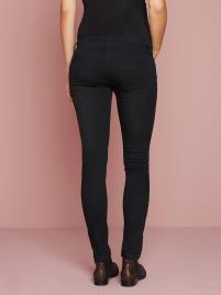 Jeans slim, entrepernas 78 cm, para grávida ganga preta