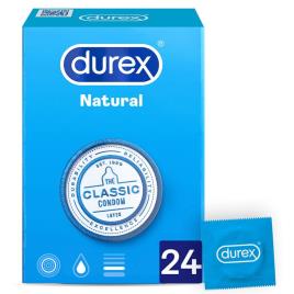 Unidades de preservativos Easy Durex Natural Plus em 24