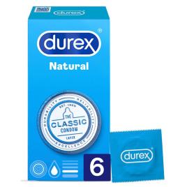 Preservativos Easy Durex Natural Plus em 6 unidades