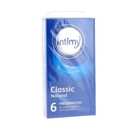 Preservativos naturais clássicos íntimos 6 unidades
