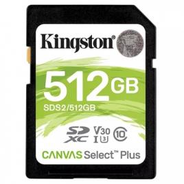 SD Kingston Canvas Select Plus 512GB class10 UHS-I SDHC(100MB/s-85MB/s)
