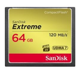 SANDISK - Extreme CF 120MB / s 85MB / s UDMA7 64GB