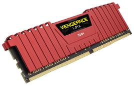 CORSAIR - DDR4 16GB 2X8GB PC 2666 VENGEANCE LPX RED CMK16GX4M2A2666C16R