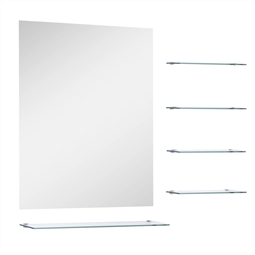 Espelho de parede com 5 prateleiras 50x6