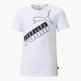 T-shirt Puma Amplified - Branco - T-shirt Rapaz tamanho 12