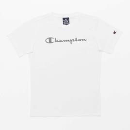 T-shirt Champion Biglogo - Branco - T-shirt Rapaz tamanho 8
