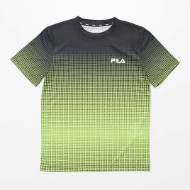 T-shirt Fila Performance Drytec - Lima - Futebol Rapaz tamanho 8