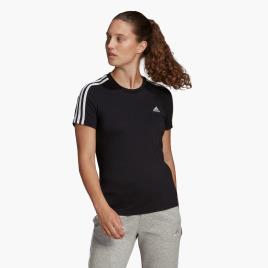T-shirt  3 Stripes - Preto - T-shirt Mulher tamanho XS