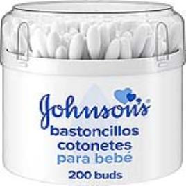 Cotonetes de Algodão Baby Johnson's (200 pcs)