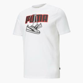 T-shirt Puma Sneakerl - Branco - T-shirt Homem tamanho 2XL
