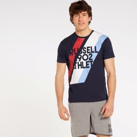 T-shirt Russell Athletic 1902 - Azul - T-shirt Homem tamanho 2XL