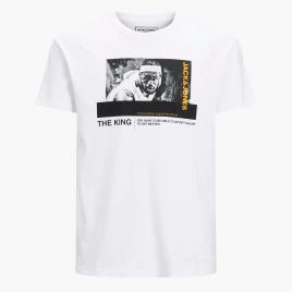 T-shirt Jack&Jones Legends - Branco - T-shirt Homem tamanho L