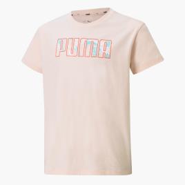 T-shirt Puma Alpha - Rosa - T-shirt Rapariga tamanho 12