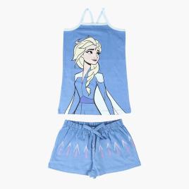 Pijama Frozen - Azul - Pijama Curto Menina tamanho 4