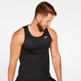 Camisola Nike Running - Preto - Camisola Sem mangas Homem tamanho S