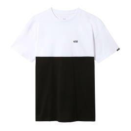 T-shirt Vans Color Block - Preto e Branco - T-shirt Homem tamanho L