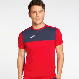 T-shirt Joma Winner - Vermelho - T-shirt Homem tamanho L