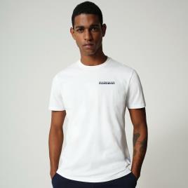 T-shirt Napapijri Surf SS - Branco - Montanha Homem tamanho M