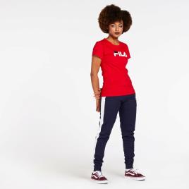 T-shirt Fila Cecily - Vermelho - T-shirt Mulher tamanho L