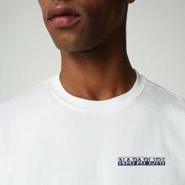 T-shirt Napapijri Surf SS - Branco - Montanha Homem tamanho M