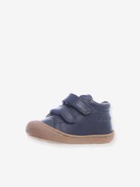 Botinhas para bebé Cocoon Velcro, da NATURINO®, especial primeiros passos azul escuro liso