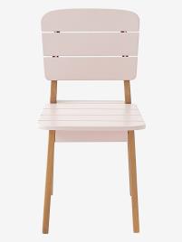 Cadeira de exterior para criança rosa claro liso