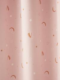 Cortina opaca e fosforescente, Fantasia rosa claro liso com motivo