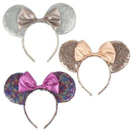 Bandolete Orelhas Minnie Lantejoulas Sortido