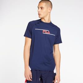 T-shirt Fila Dexter Running - Azul - T-shirt Homem tamanho L