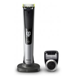 Máquina de Barbear Elétrica Recarregável  QP6520/20 ONEBLADE Preto Prateado